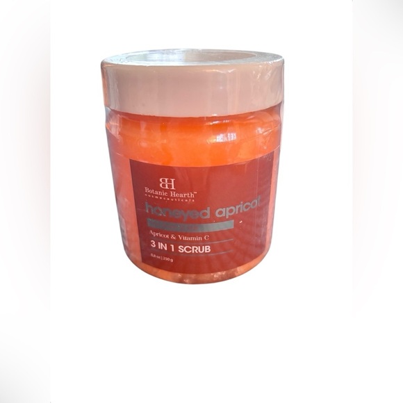 Botanic Hearth Honeyed Apricot Salt Body 3 In 1 Scrub 8.8 Oz Vit C Hydrated Skin - Picture 3 of 3